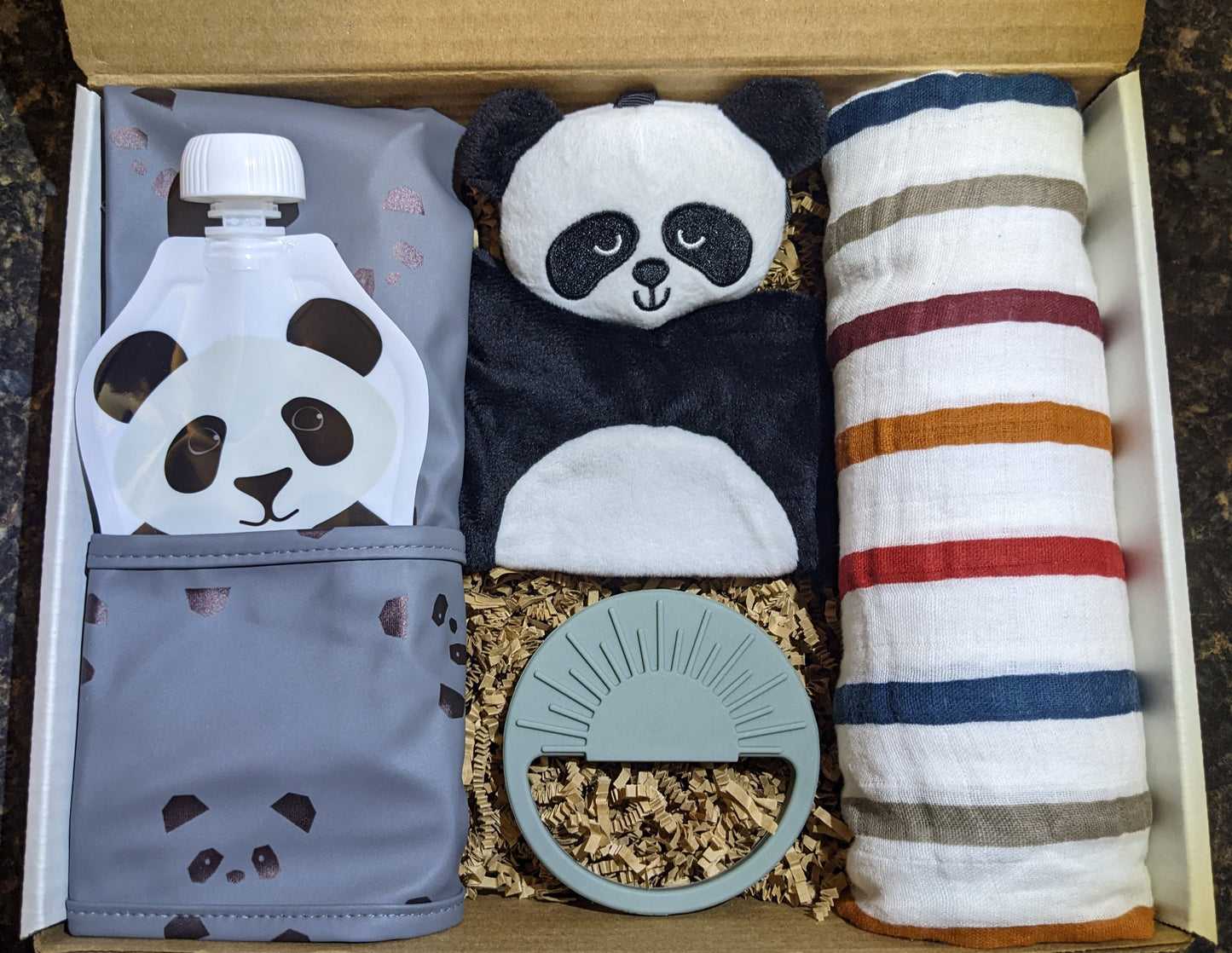 Black Panda Baby Gift Box